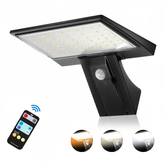 VELNARO Solar Security Floodlight – 90 LED PIR Motion Sensor VELNARO