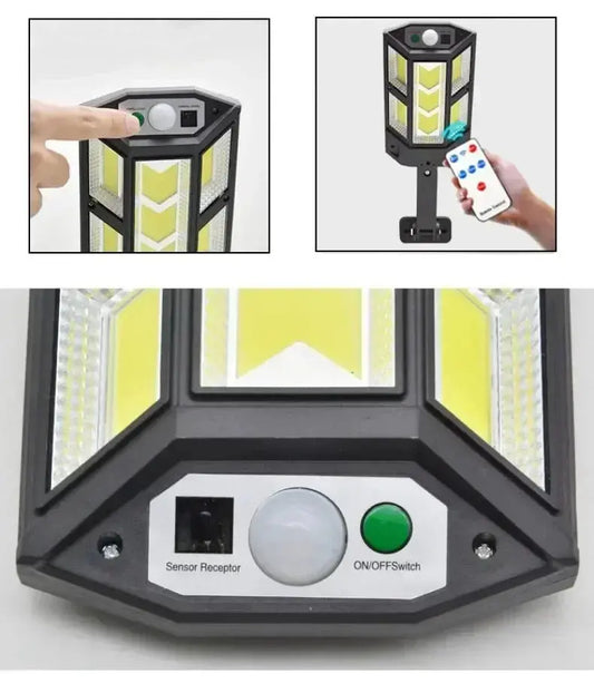 VELNARO Solar Security Light – 9900LM Motion Sensor Wall Light VELNARO